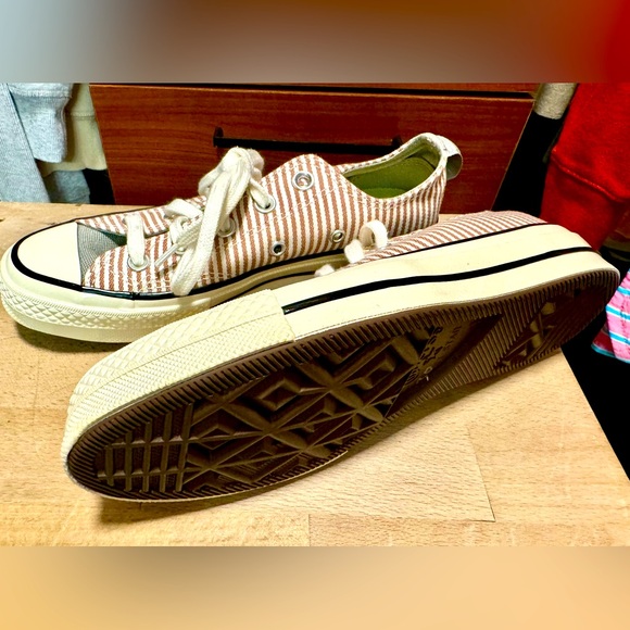 ‼️Chuck 70 crafted striped Clay Converse AllStar, women, size 5.5, new - Picture 2 of 5